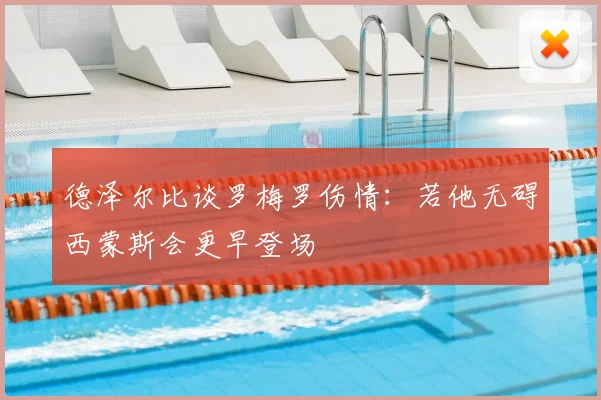 德泽尔比谈罗梅罗伤情:若他无碍西蒙斯会更早登场